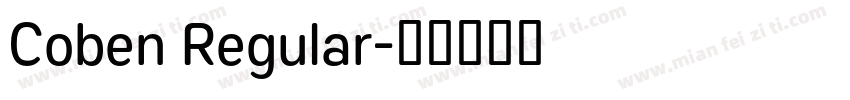 Coben Regular字体转换